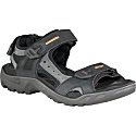 Women's ECCO Yucatan Sandal 69564 - Black/Mole/Black Oiled Nubuck/Textile