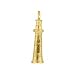 Vermeil 22K Gold on Sterling Silver Bodie Island Lighthouse Charm