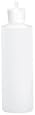 8 Oz Plastic Cylinder Bottles with Flip Top Pour Spout, Pack of 12