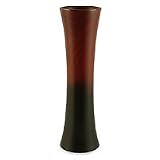 Mango wood vase, 'Dark to Light'