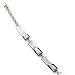 Silver .01ct Diamond and MOP Bracelet QW151-7.5 QG