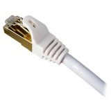 Cables Unlimited Cat7 Shielded 600Mhz Patch Cables 10 Feet White