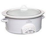 5Qt Round Crock Pot White