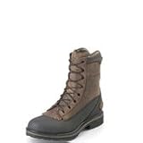 Justin Mens 8 LACE-Rs Work-Tek Boots Chocolate Apache by Justin Boots