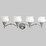 Progress Lighting Lawford Polished Chrome Four-Light Bath Fixture