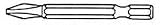D.O. Smith 22527 Power Bits & Tips #2 x 2 Phillips bit long (6 Pack)