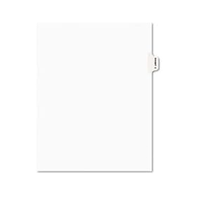 Preprinted Legal Side Tab Dividers, Exhibit C, Letter, White, 25/Pack