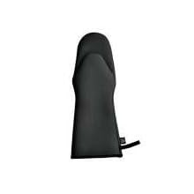 San Jamar UPM17BK Textured Neoprene Ultigrips Puppet Temperature Protection Oven Mitt with WebGuard, 17" Length, Black