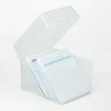 IVR39400 Polypropylene CD/DVD Storage Box, Stores Up to 100 CDs/DVDs, Clear