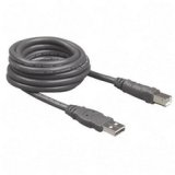 USB Cable, 2.0, Supports 127 Devices, 480Mbps, 10', Gray (BLKF3U133V10)