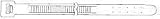 3M Extra Heavy Duty Cable Tie 53184, Natural, 32 in