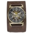 GUESS Brown Leather Strap Watch