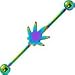 Ganga Leaf Rainbow Anodized Titanium Industrial Project Bar 32mm image 1