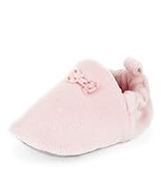 Spotted Bow Pram Shoes