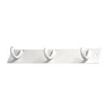 45 x 232mm Triple Metal Hooks - White