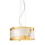 Eurofase 12616-015 Fluid 2-Light Pendant, Chrome/Amber/Frost