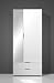 Esra/Gino Kleiderschrank Weiß 85x200x35 cm