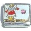 Clearly Charming October Pink Tourmaline Angel Birthstone Italian Charm by Clearly Charming