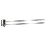 Swing Arm Towel Rail - dynamic, cutting edge bathroom decor (Polished Chrome) (4H x 16L x 4D)