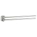Swing Arm Towel Rail - dynamic, cutting edge bathroom decor (Polished Chrome) (4H x 16L x 4D)