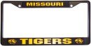 Missouri Tigers Black Metal License Plate Frame