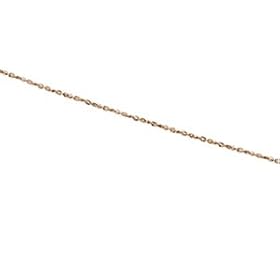 14K Rose Gold Flat Link Chain - 20.00 inches by 