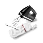 KitchenAid KHM720OB - 7-Speed Digital Hand Mixer w/ Clean Touch Control Pad, Onyx Black