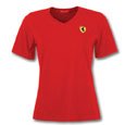 Ferrari Red Ladies V-Neck Skinny Tee