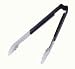 Kool Touch One Piece Color Coded Tong Scalloped Black 12''