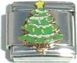 Clearly Charming Christmas Tee & Lights Christmas Theme Italian Charm Bracelet Link