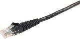 25ft Black Cat5e Patch Cable Snagless Molded 350mhz