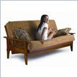 Lifestyle Solutions Fashion Hardwood San Mateo Futon Frame in Medium Oak In Full Size