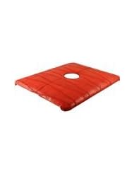 Red iPad Clip On Case - Genuine Chicken and Hen Skin Leather