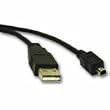 Cables to Go 27331 USB A/Mini-B 4-pin Cable (6 Feet, Black)