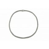 Just Give Me Jewels Sterling Silver Italian Mesh 14 Inch Choker Necklace