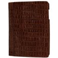Piel Frama Premium Leather Case with MAGNETIC Closure for the Apple iPad 2 (Brown Crocodile)