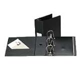 Cardinal 18721 Recycled Easy Open D-Ring Binder W/Label Holder, 1-1/2 Capacity, Black