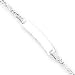 Sterling Silver Childrens ID Link Bracelet - 5.5 Inch