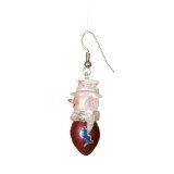 Detroit Lions Set of 1" Snowman Baseball Earrings - NFL Football