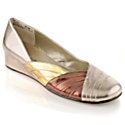 Bellini; Wedge Loafer with Flat Pleat Detail