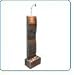 Alpine Slate Stone Fountain w/ Spotlight - SUN122