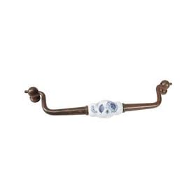 PULL 180MM DROP/CRACKLED PERIWINKLE BLUE RUST