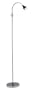 Adesso 3621-01 Iris Gooseneck Floor Lamp, Black/Chrome