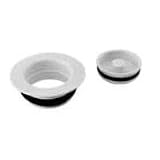 Brasstech 117 WHITE Disposal Flange and Stopper - Poly