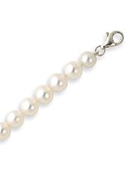 Sterling Silver 6.5-7.5mm Freshwater Cultured Pearl Bracelet & Necklace Set - 16 Inch