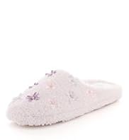 Per Una Faux Fur Ribbon Floral Mule Slippers