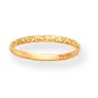 14k Etched Band Childrens Ring - Size 3 - JewelryWeb