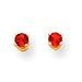 14k 3mm Garnet Earrings