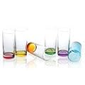 Bunte Trinkgl�ser hoch 6x