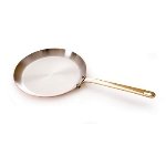 Mauviel 6535.25 - 9.84-in M'heritage Crepes Pan, Bronze Handle